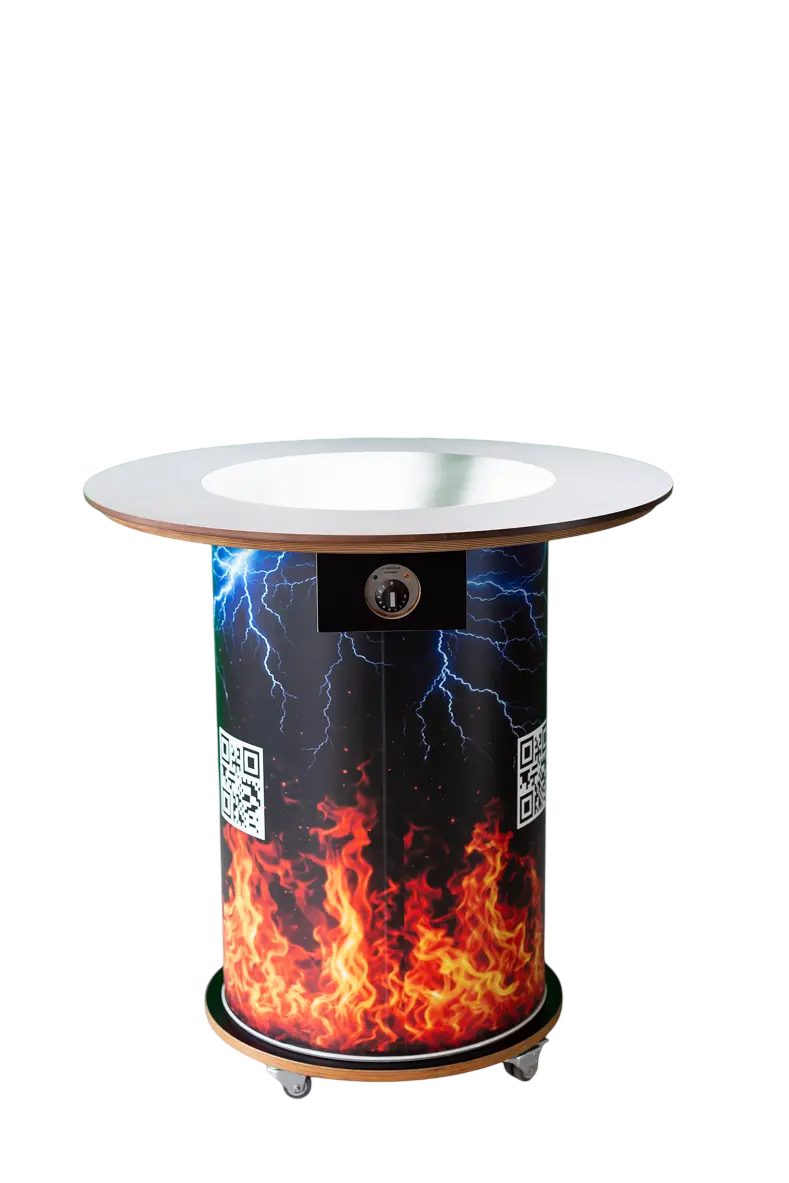 Metall Grillfass glatt — Outdoor Cooking und Event Cooking