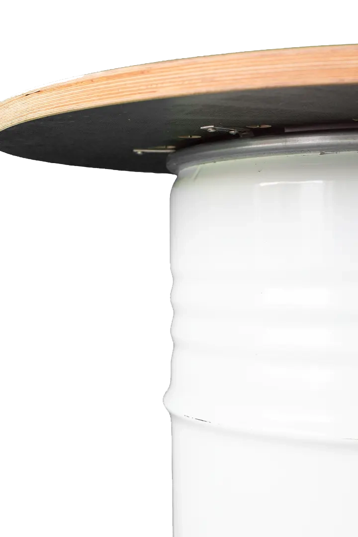 Siebdruckplatte Metall Grillfass geriffelt — Teppanyaki Rezepte zubereiten